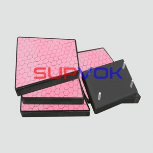 Chute steel backed wear resistance rubber ceramic liner pad